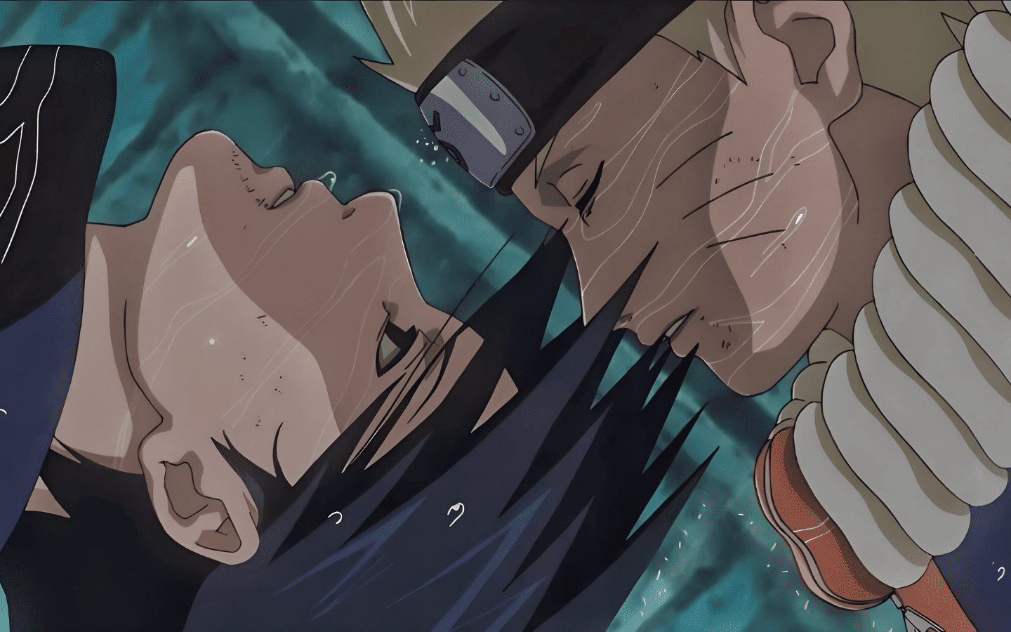 Hình nền Naruto vs Sasuke thân thiết 