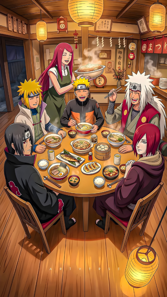 Hình nền các nhân vật trong Naruto vui vẻ