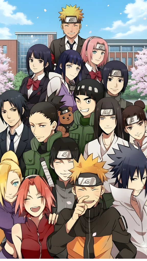 Hình nền Naruto thân thiết 
