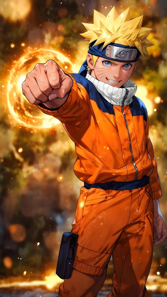 Hình nền nhân vật Narukto Uzumaki quyền lực