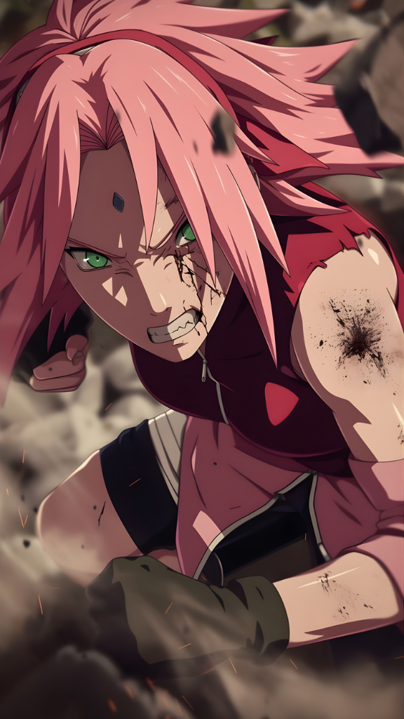 Hình nền nhân vật Sakura Haruno tức giận