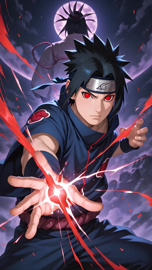 Hình nền nhân vật Sasuke Uchita mạnh mẽ