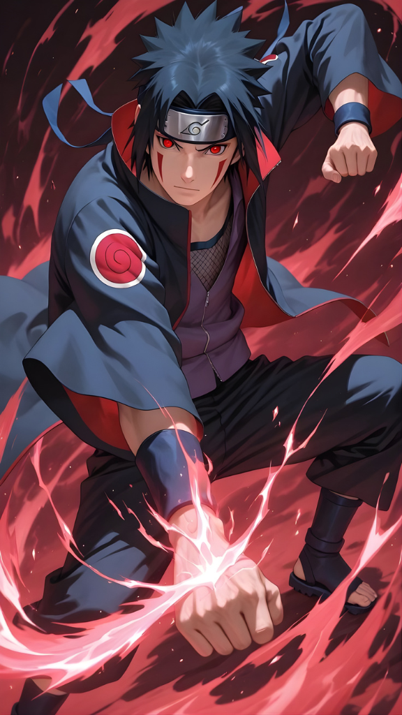 Hình nền nhân vật Sasuke Uchita tự tin
