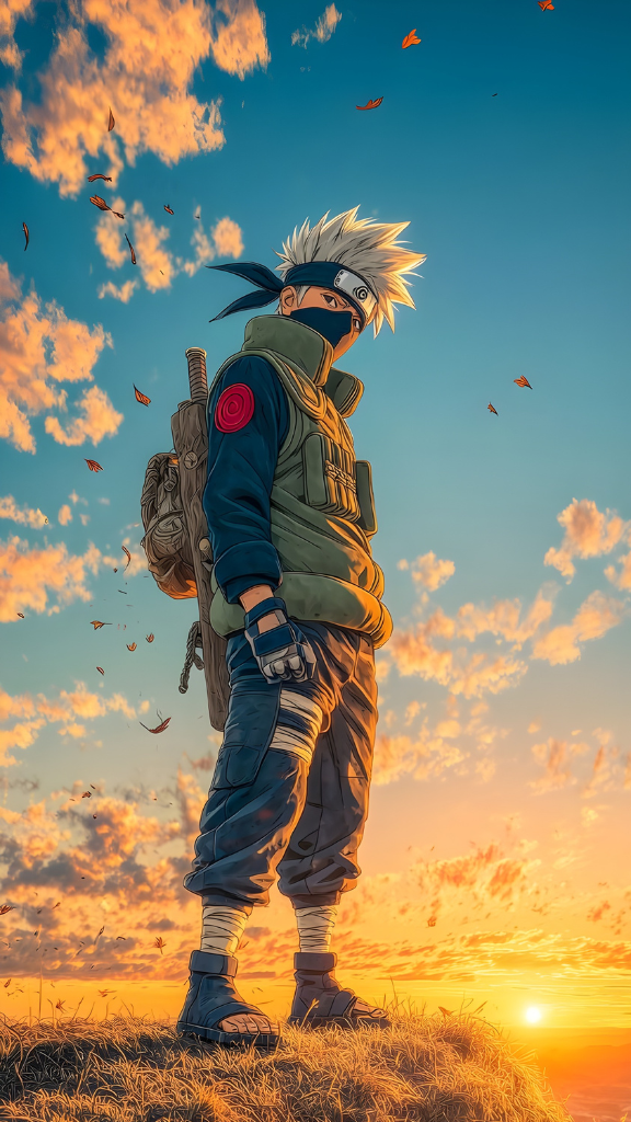 Hình nền nhân vật Kakashi Hatake dưới ánh mặt trời
