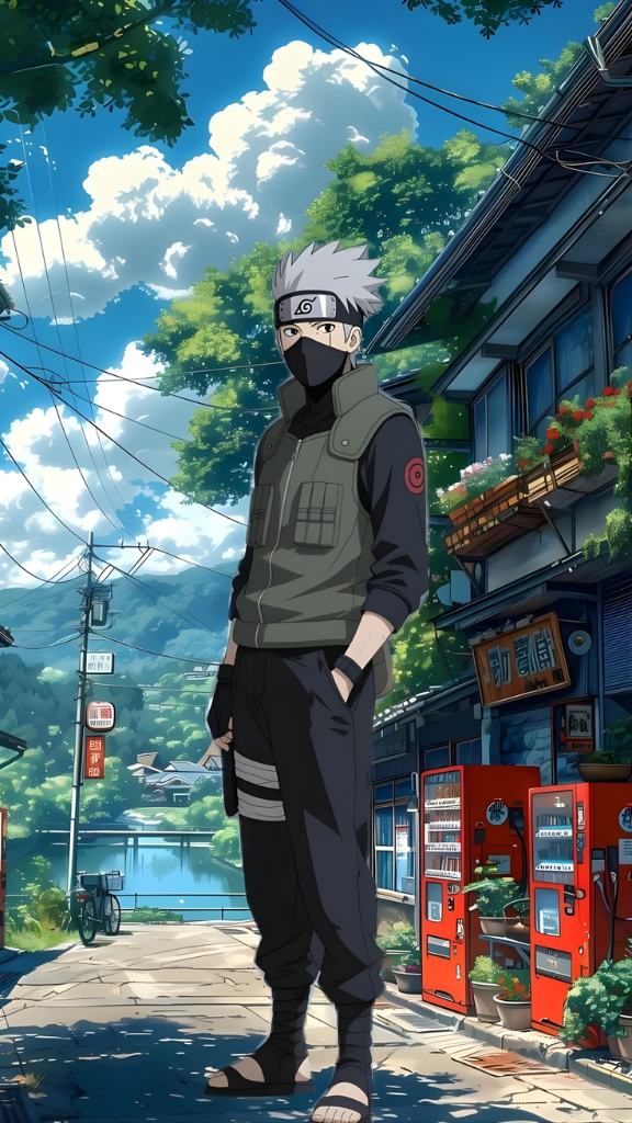 Hình nền copy ninja huyền thoại Kakashi Hatake