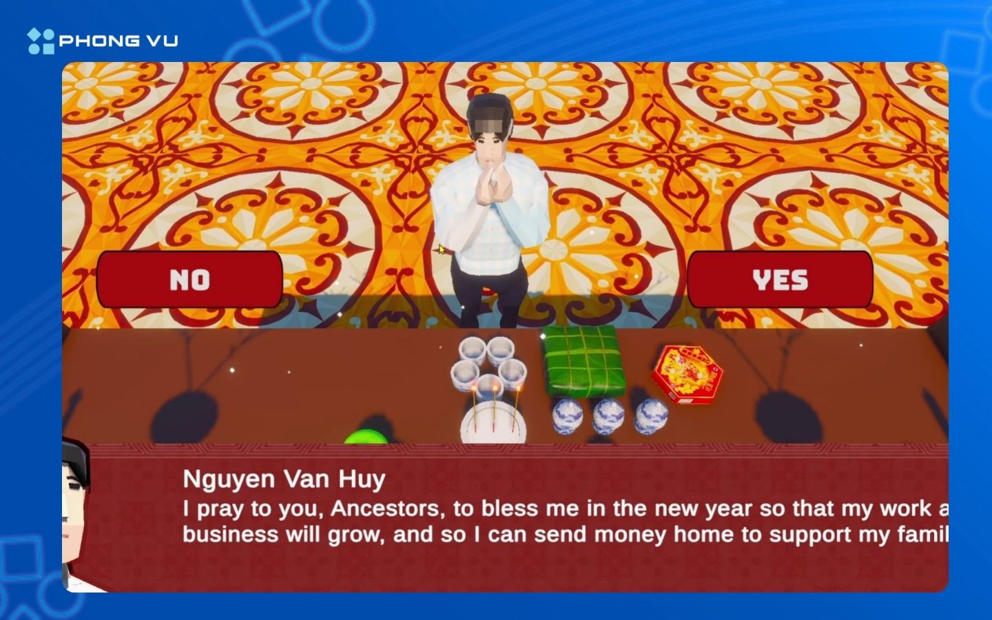 Chọn No / Yes để đưa ra quyết định