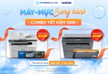 Ưu đãi 100.000 đồng cho combo máy in và mực in Brother chính hãng Ưu đãi 100.000 đồng cho combo máy in mực in Brother