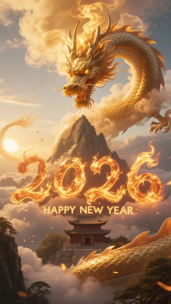 Rồng 2026 bùng nổ khí thế năm mới