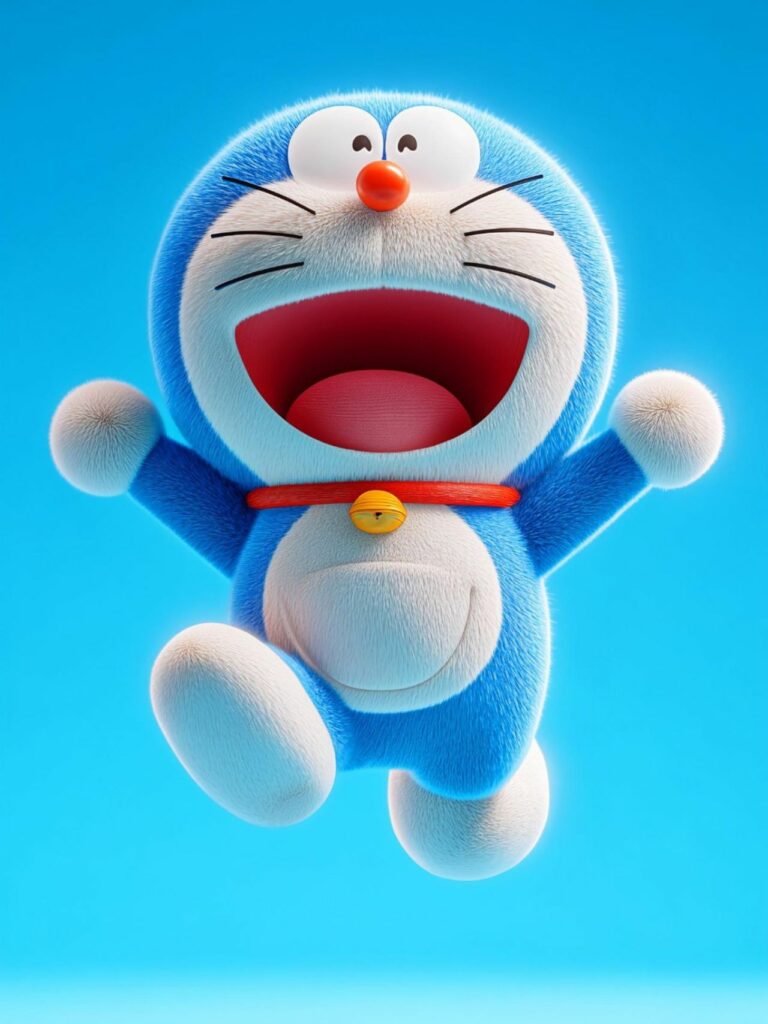 Doraemon tung nhảy tràn đầy năng lượng