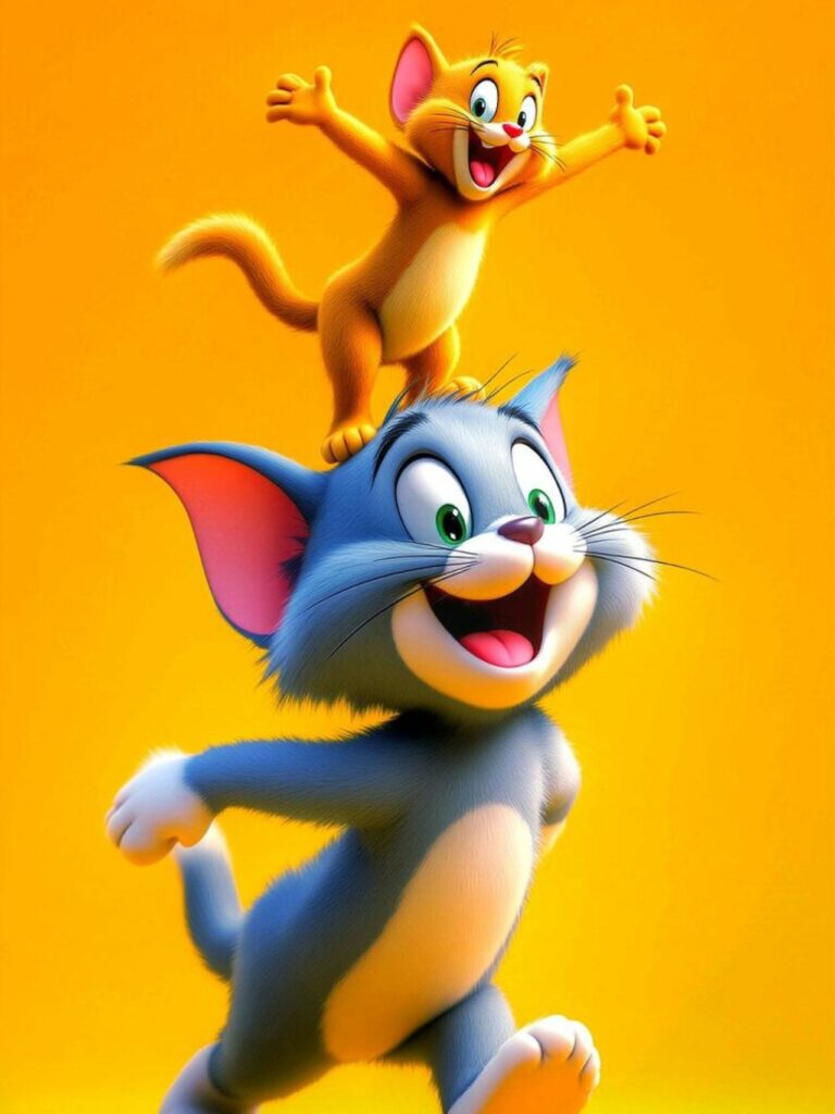 Tom nhảy cao Jerry reo vui phía trên