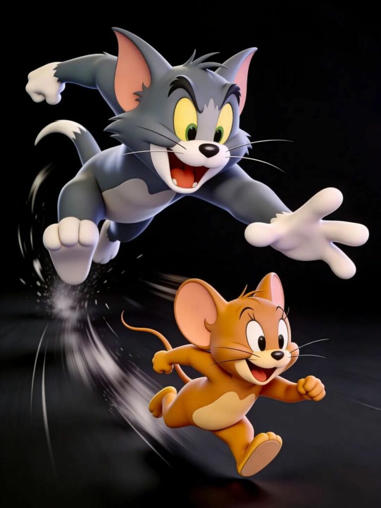 Tom tung đòn Jerry chạy trốn hài hước