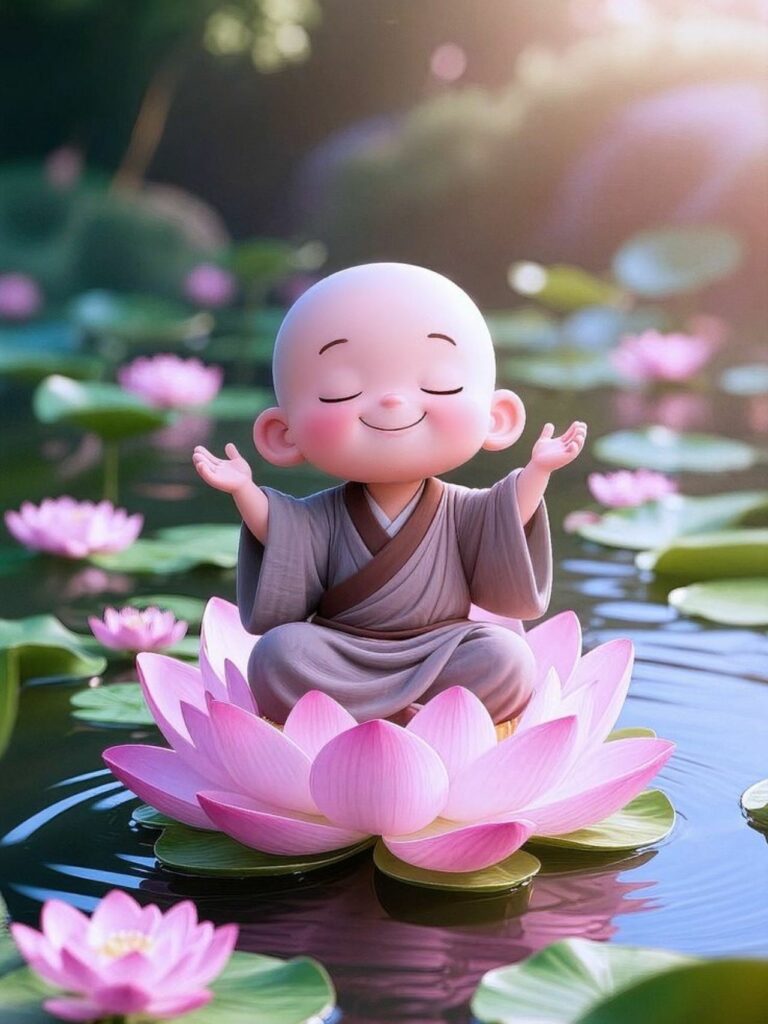 Nở nụ cười an nhiên giữa đầm sen