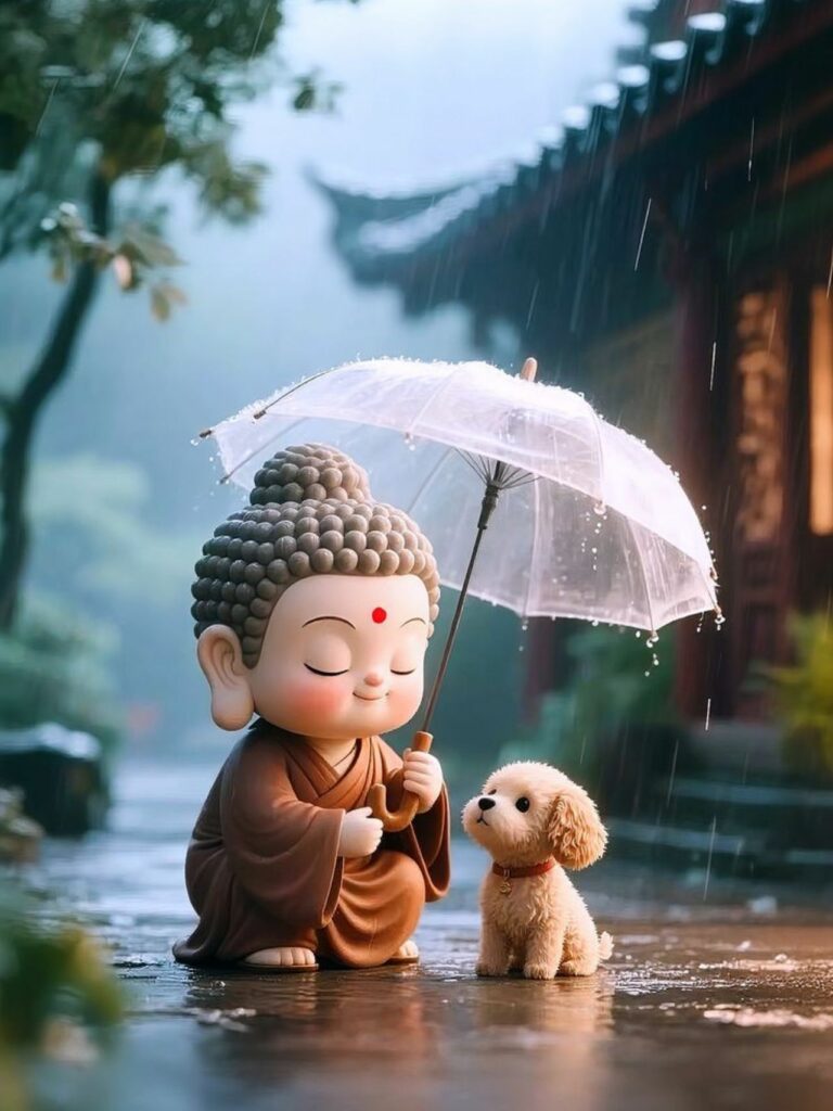 Che ô giữa mưa nhẹ lòng vẫn an yên