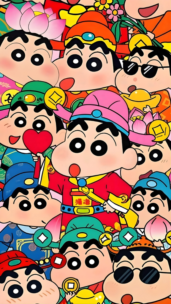 Hình nền Shin Chan nhiều biểu cảm