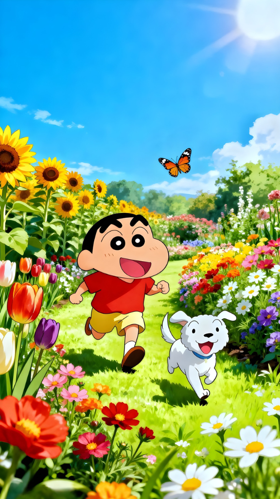 Hình nền Shin vui vẻ