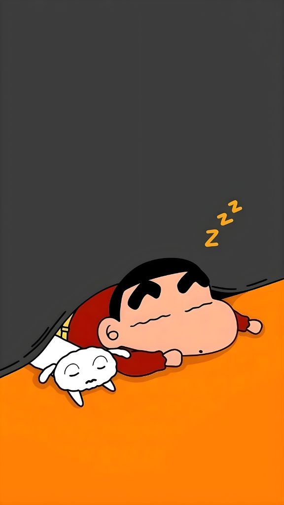 Hình nền Shin Chan ngủ dễ thương