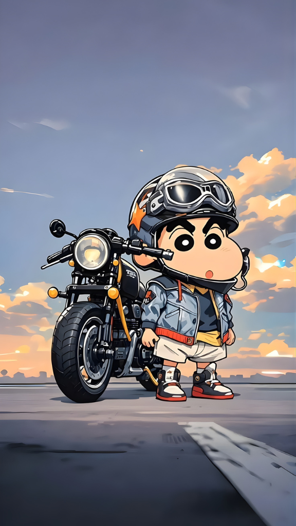 Hình nền Nohara Shinnosuke lái xe cool ngầu