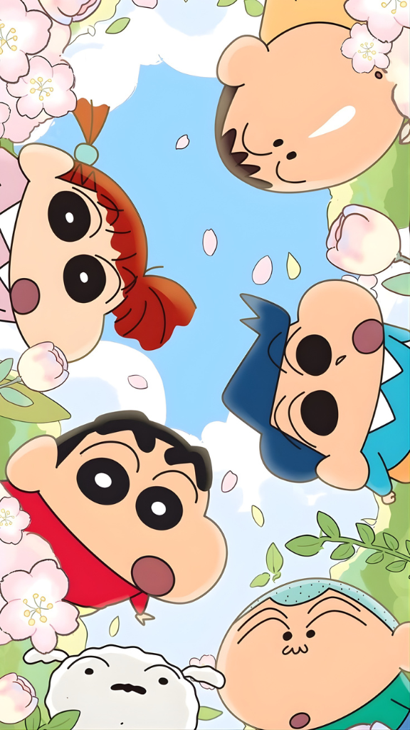 Hình nền Shin-chan cùng hội bạn mẫu giáo nhí nhảnh