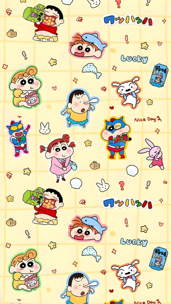 Hình nền Shin-chan cùng hội bạn mẫu giáo tinh nghịch