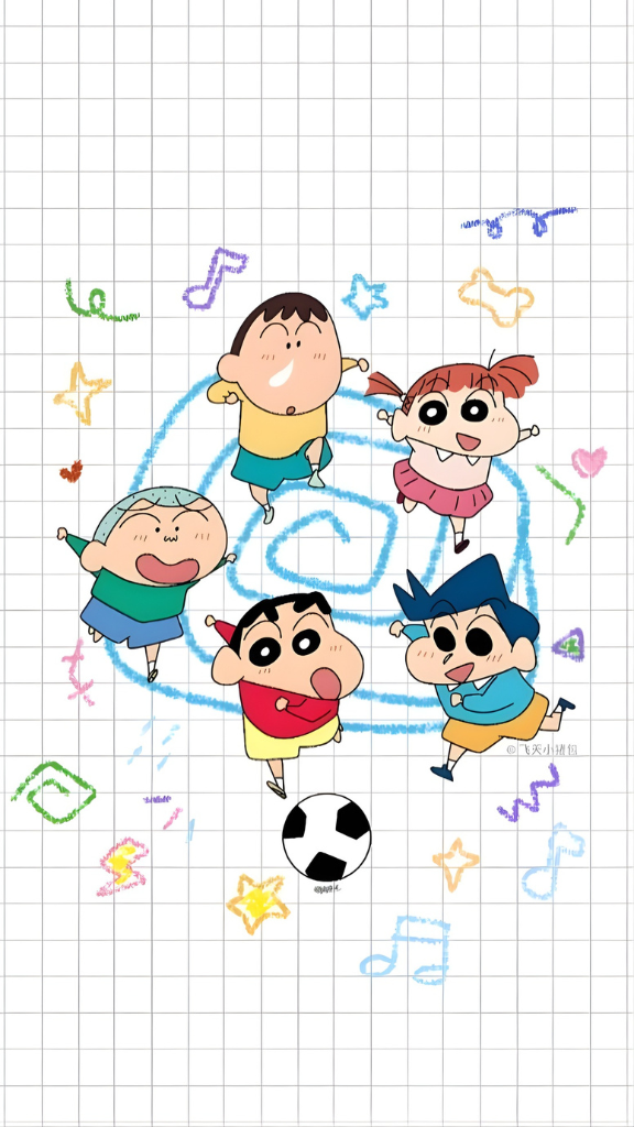 Hình nền Shin-chan cùng bạn bè