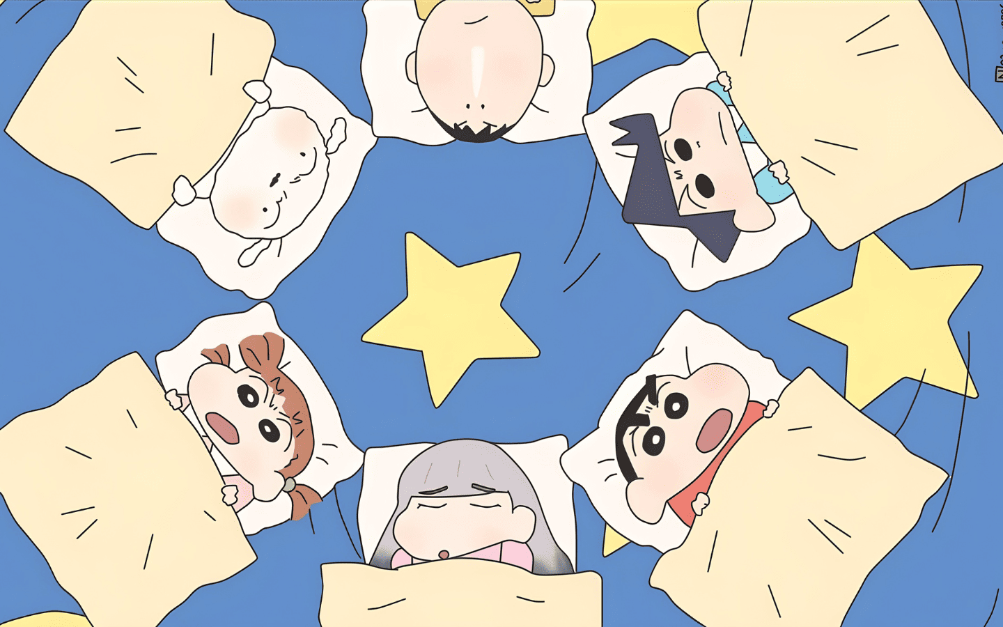 Hình nền Shin-chan cùng bạn bè cho laptop