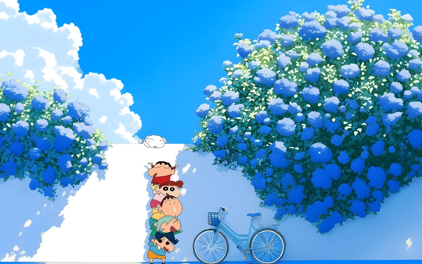 Hình nền Shin-chan cùng hội bạn tinh nghịch