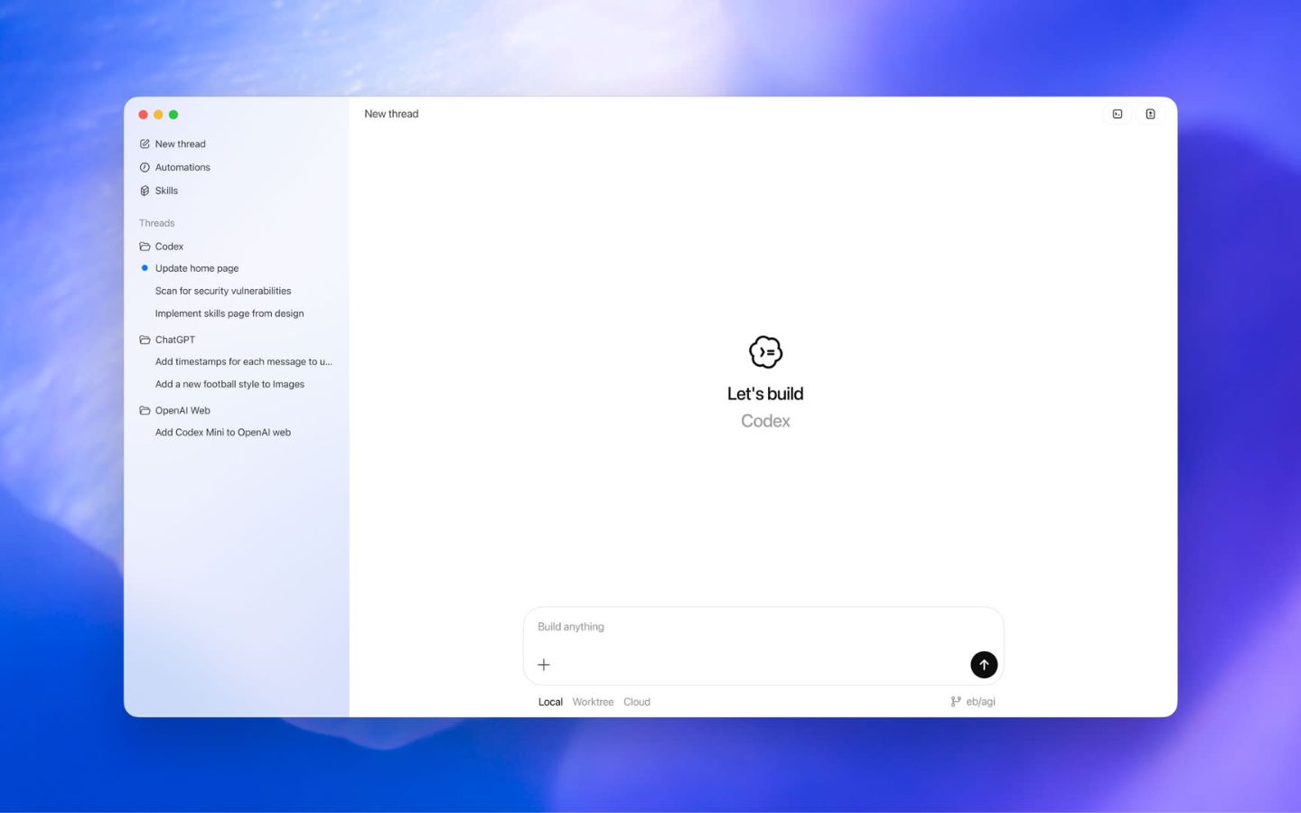 Giao diện Codex của OpenAI hiện đã có sẵn dưới dạng ứng dụng độc lập dành cho macOS