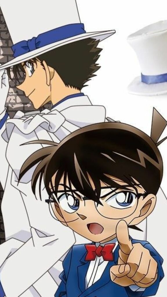 Conan chỉ tay phát hiện kế hoạch Kaito Kid