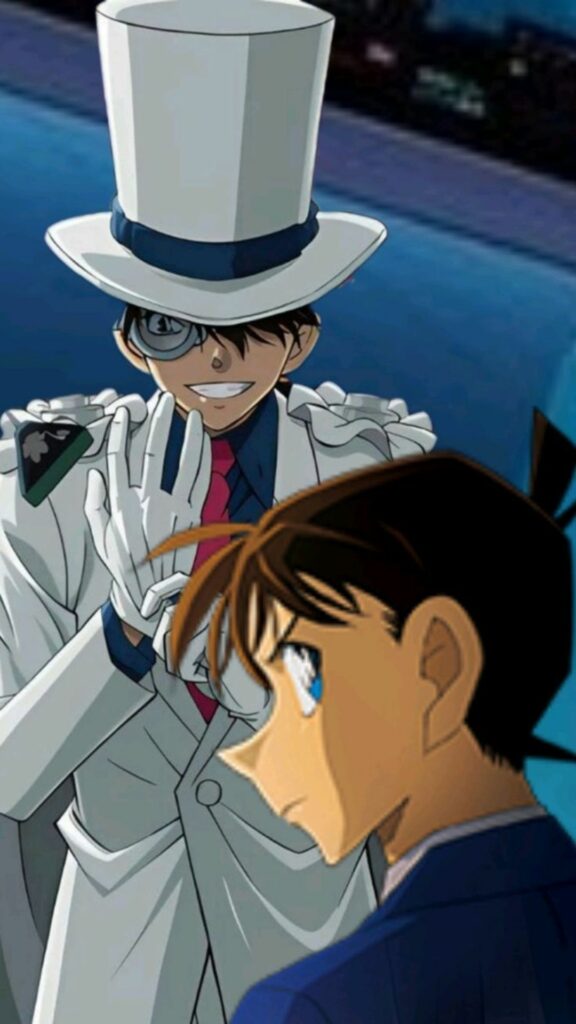 Kaito Kid mỉm cười trước Conan đầy bí ẩn