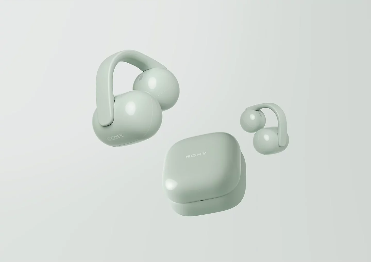 Tai nghe không dây thể thao Sony Clip WF-LC900: Trải nghiệm nghe trọn vẹn 1 WF LC900 Product intro 03 Green 1 M