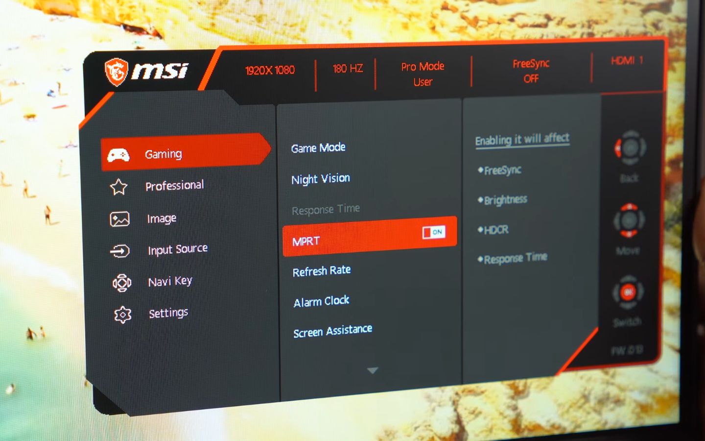 Đánh giá màn hình MSI G255F: Màn hình gaming 180Hz đáng mua dưới 3 triệu đồng 5 Màn hình MSI G255F còn tích hợp hàng loạt tính năng hỗ trợ chơi game