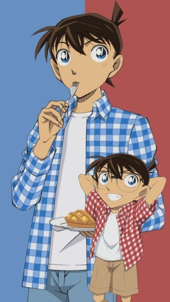 Shinichi và Conan trong khoảnh khắc đời thường