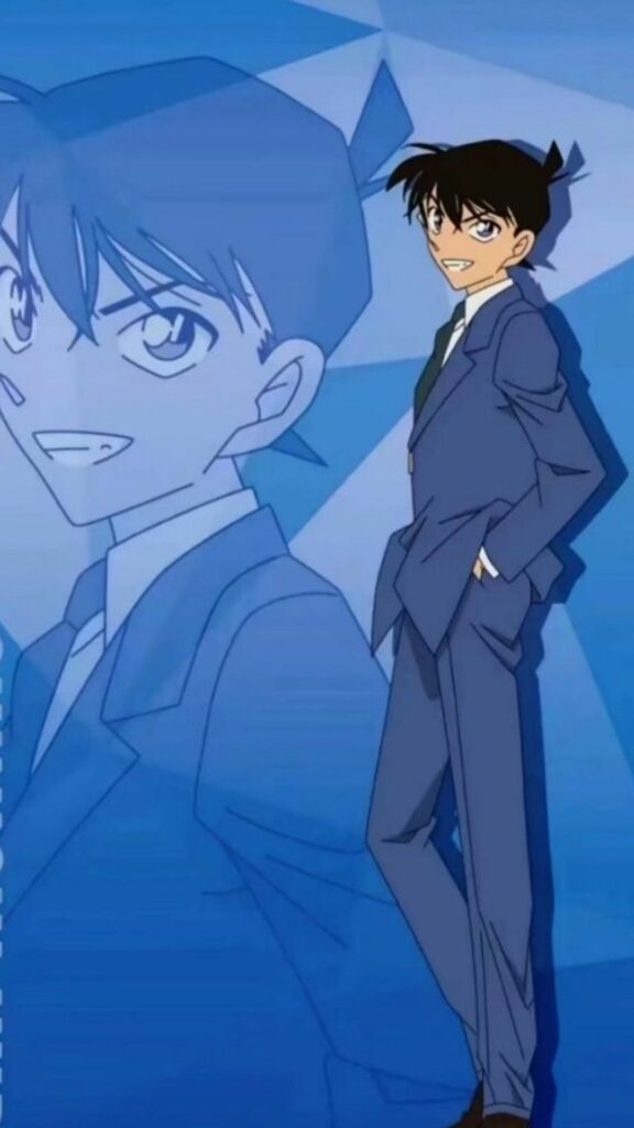 Kudo Shinichi đứng suy nghĩ trước vụ án
