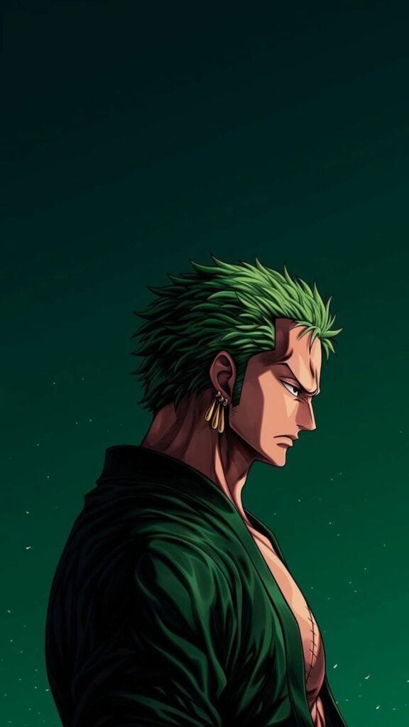 Zoro One Piece góc nghiêng trầm lặng đầy chiều sâu
