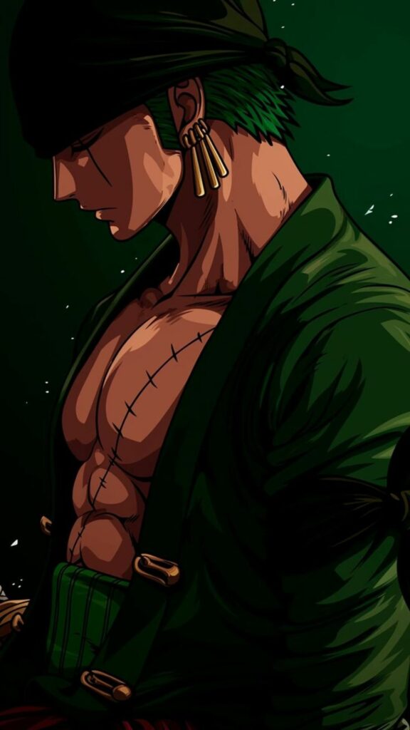 Zoro góc nghiêng trầm tĩnh toát lên vẻ mạnh mẽ