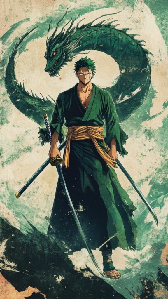 Zoro cầm kiếm thần thái vững vàng đầy bản lĩnh