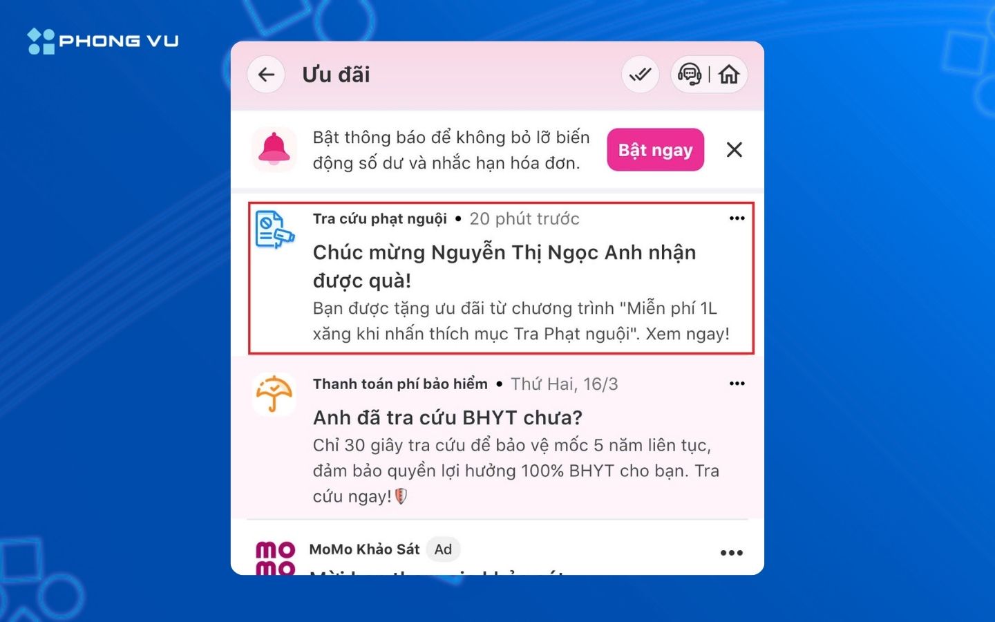 Nhận voucher miễn phí 1 lít xăng