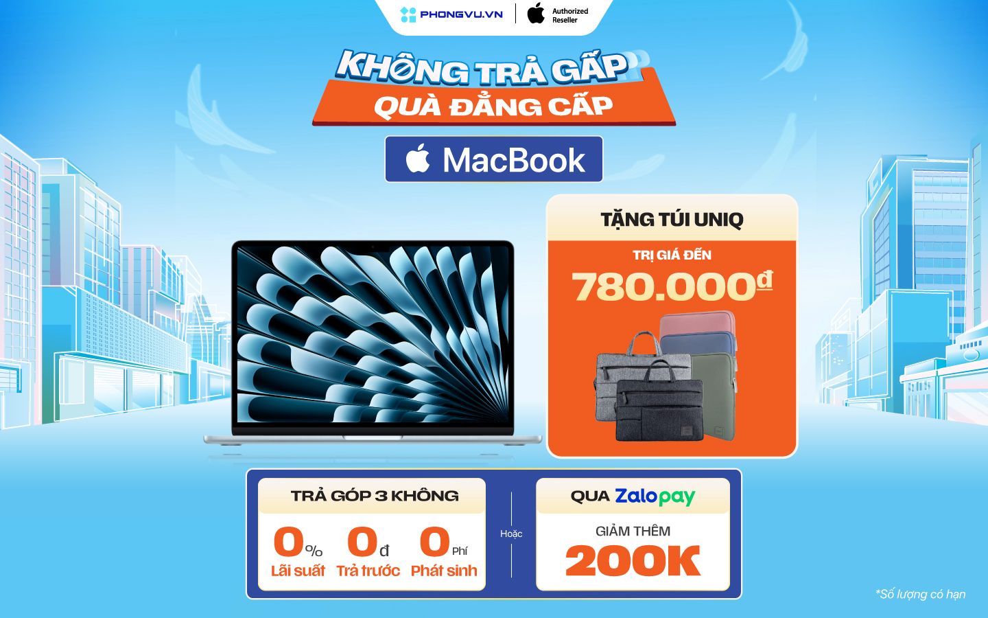 Mua MacBook tại Phong Vũ nhận ngay nhiều phần quà cực hấp dẫn