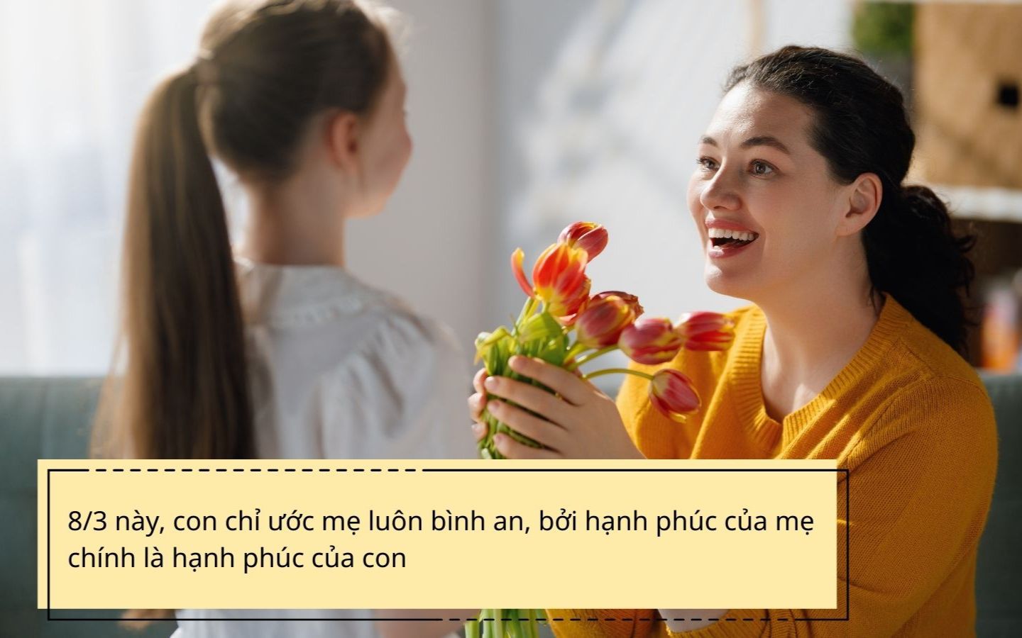 Lời chúc 8/3 cho mẹ cảm động và ấn tượng