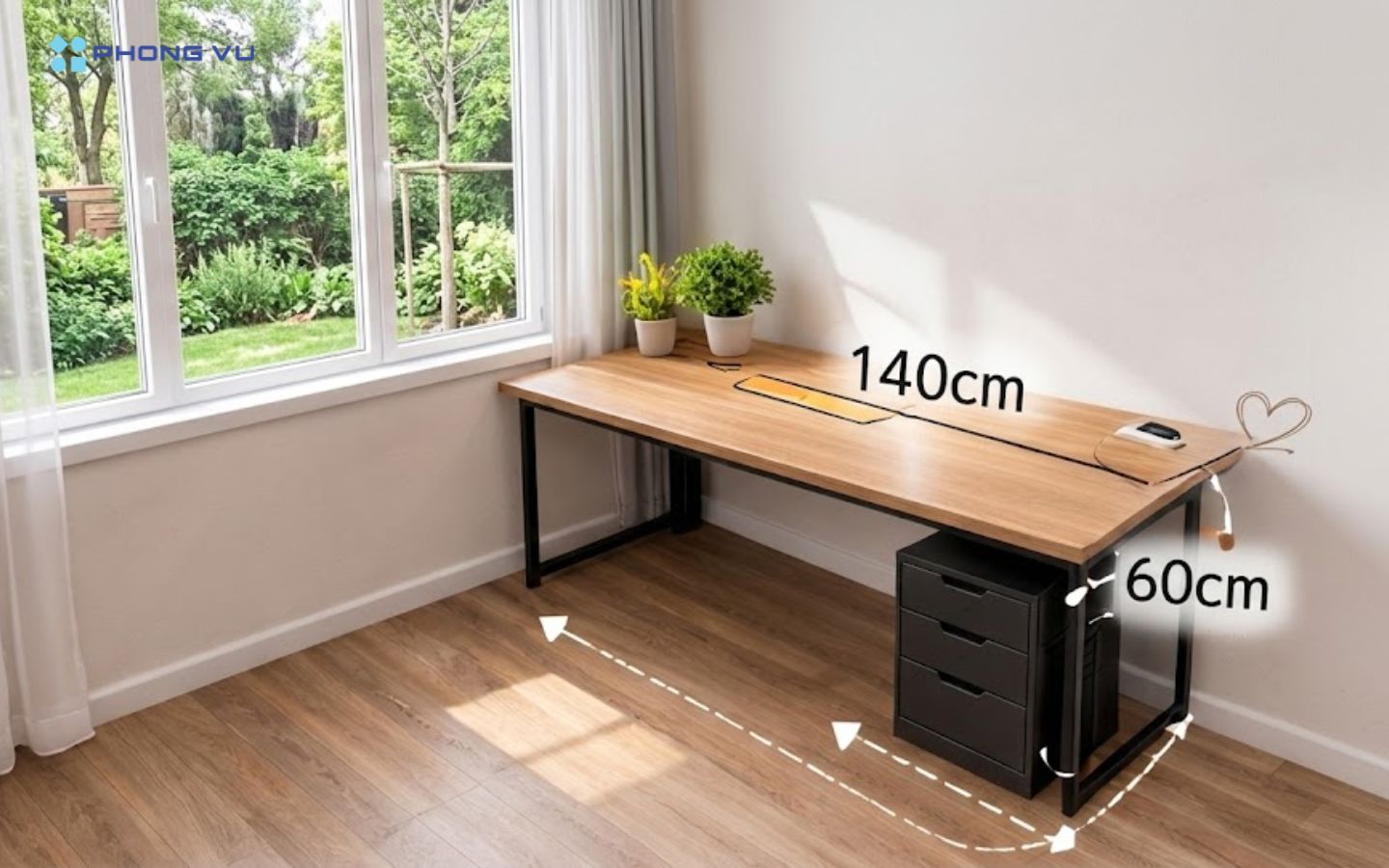 70+ Ý tưởng setup góc làm việc tối giản, đẹp mắt 2 Chọn đồ nội thất và sắp xếp hợp lý