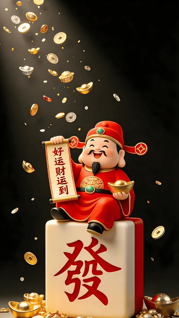 Hình nền Thần Tài may mắn