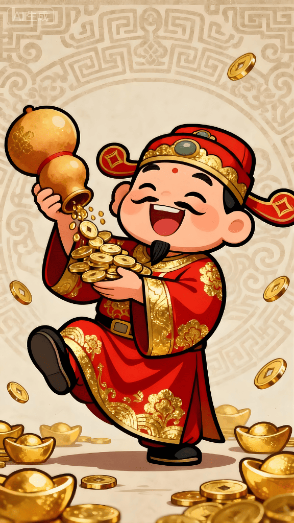 Hình nền Thần Tài phong thủy
