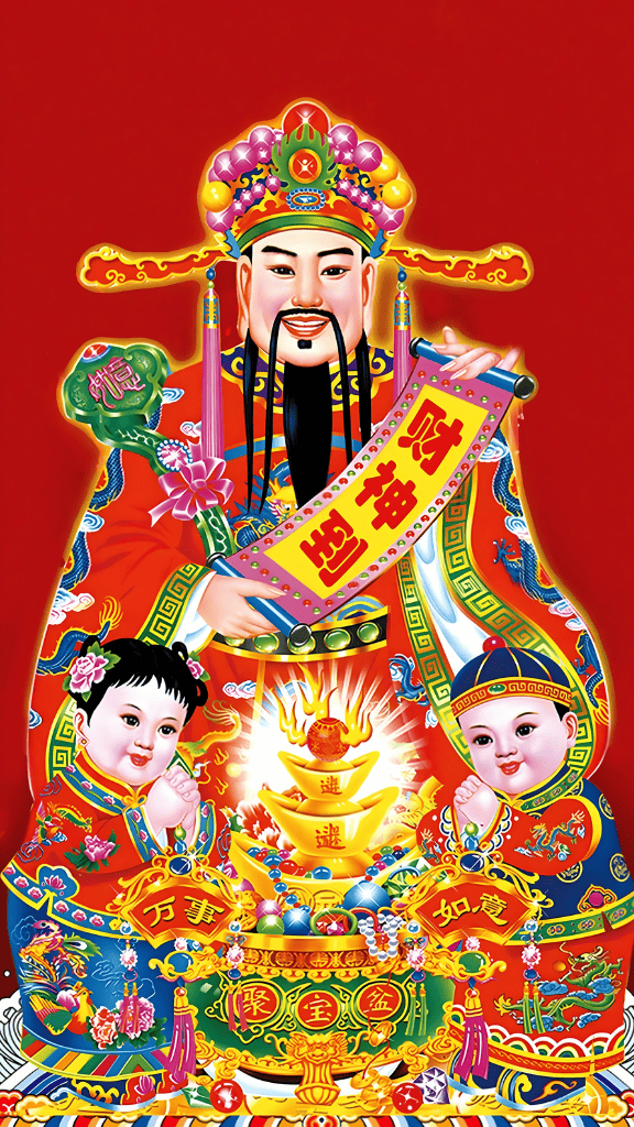 Hình nền Thần Tài mang lại bình an