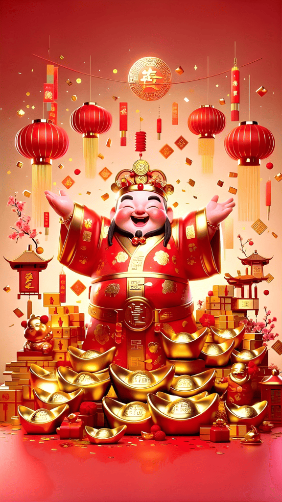 Hình nền Thần Tài may mắn 4K