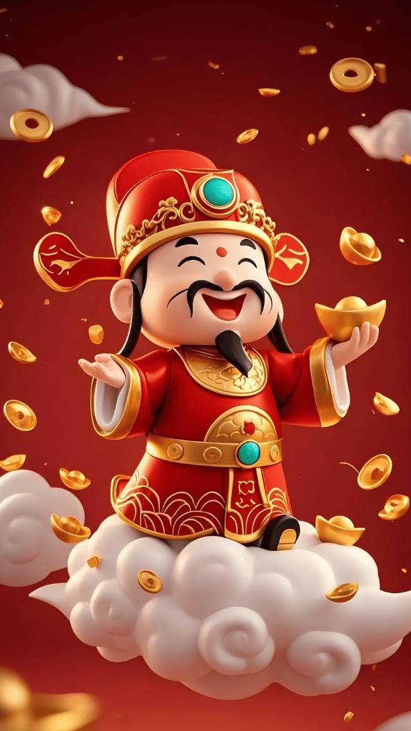 Hình nền Thần Tài hút tiền tài