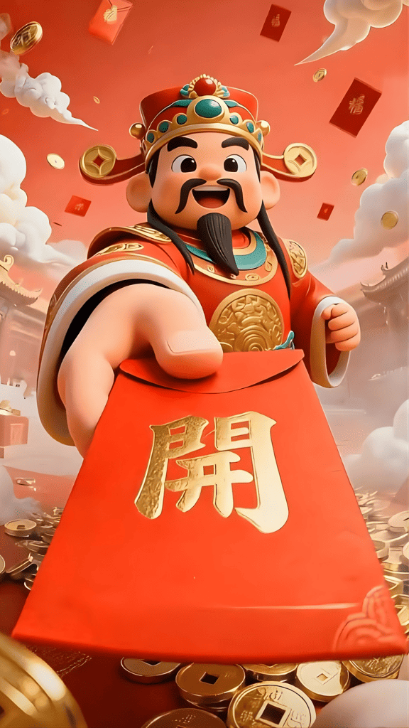 Hình nền ông Thần Tài mang lại tiền tài