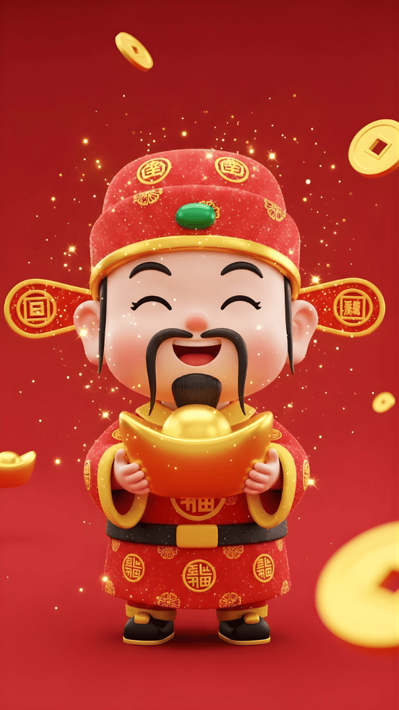 Hình nền ông Thần Tài cho điện thoại cực đẹp mắt