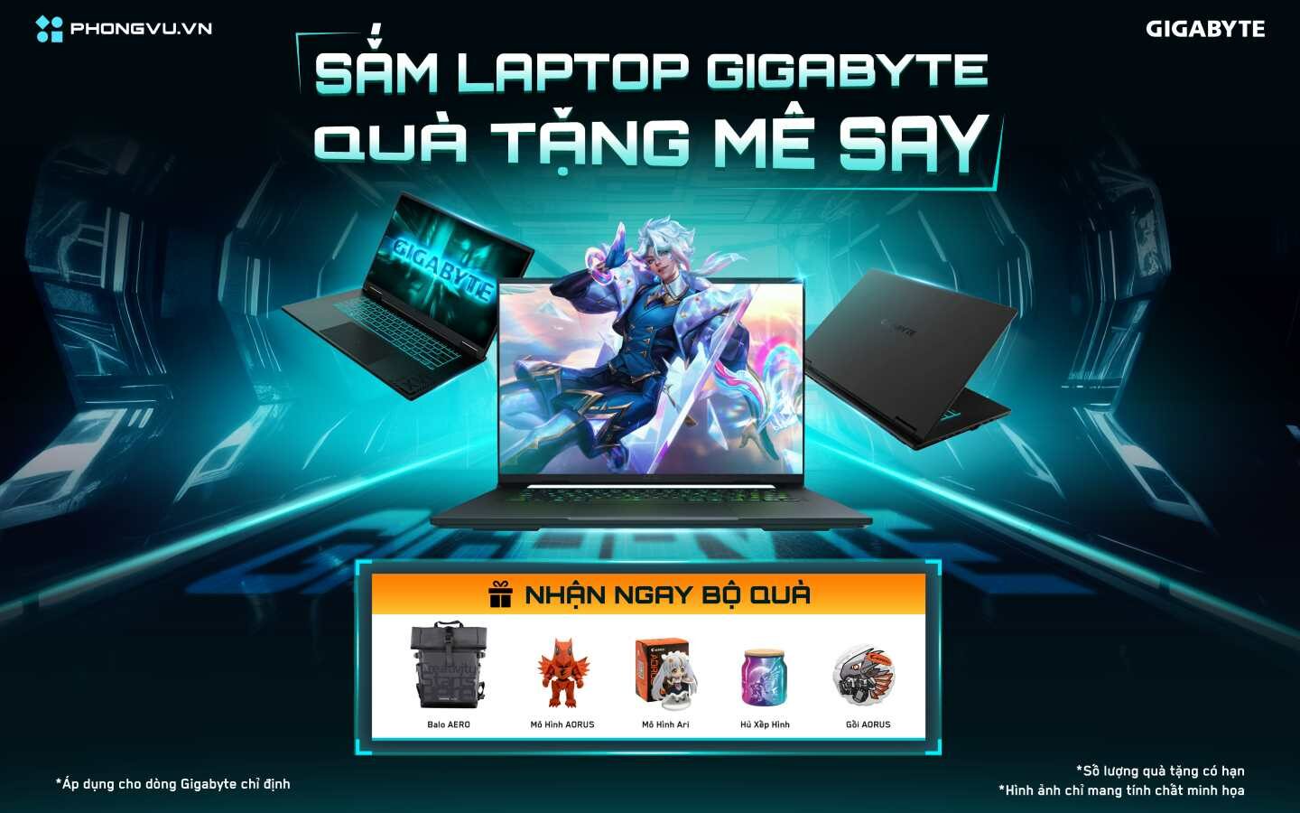 Nâng cấp laptop GIGABYTE nhận ngay loạt quà tặng hấp dẫn