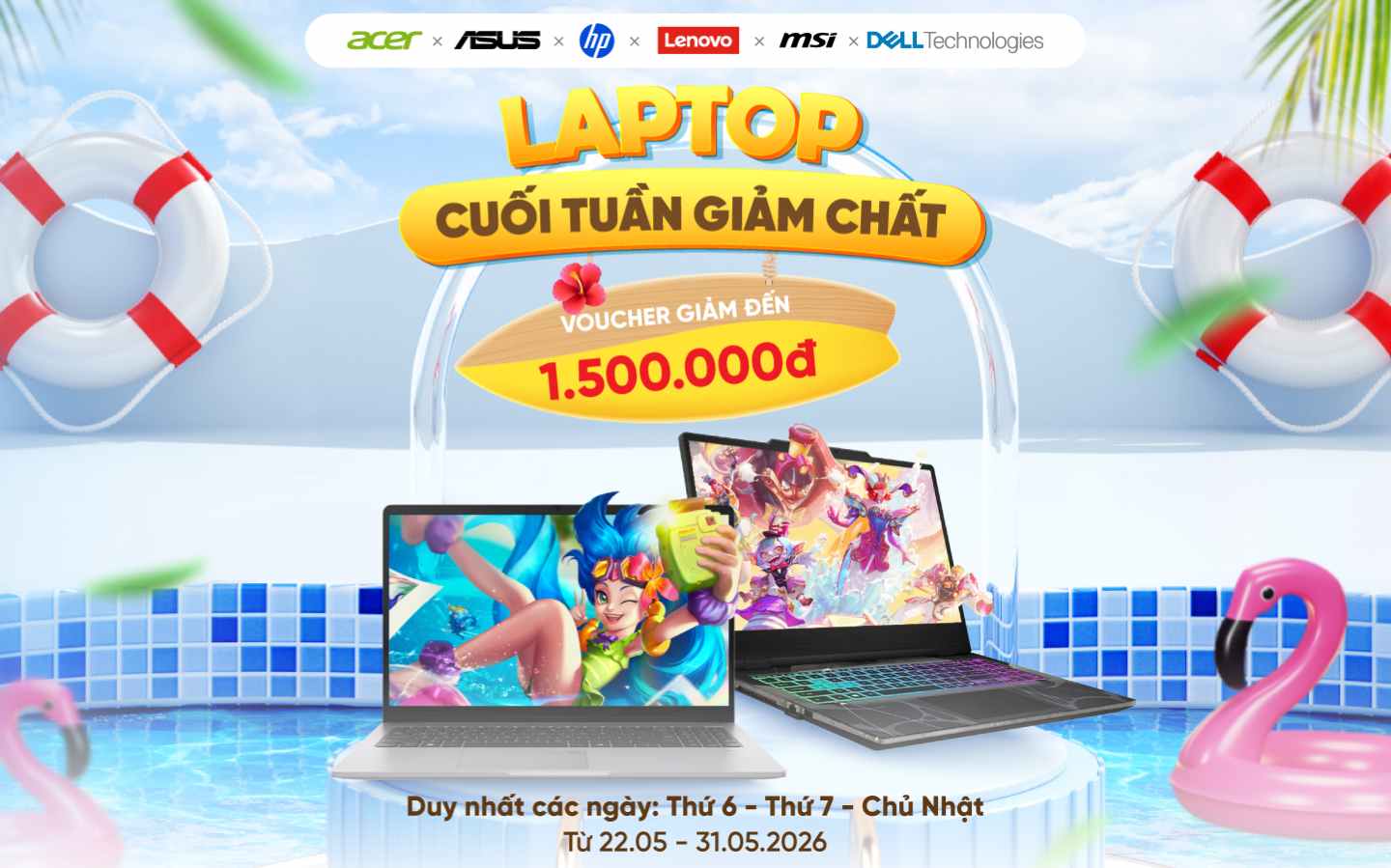 Săn laptop cuối tuần - Nhận ngay ưu đãi hấp dẫn
