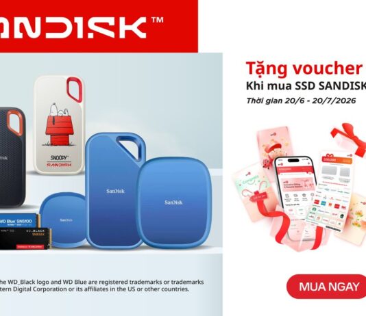 Mua SSD SanDisk – Nhận ngay Voucher Got It lên đến 300K tại Phong Vũ Mua SSD SanDisk nhận ngay Voucher Got It 300K